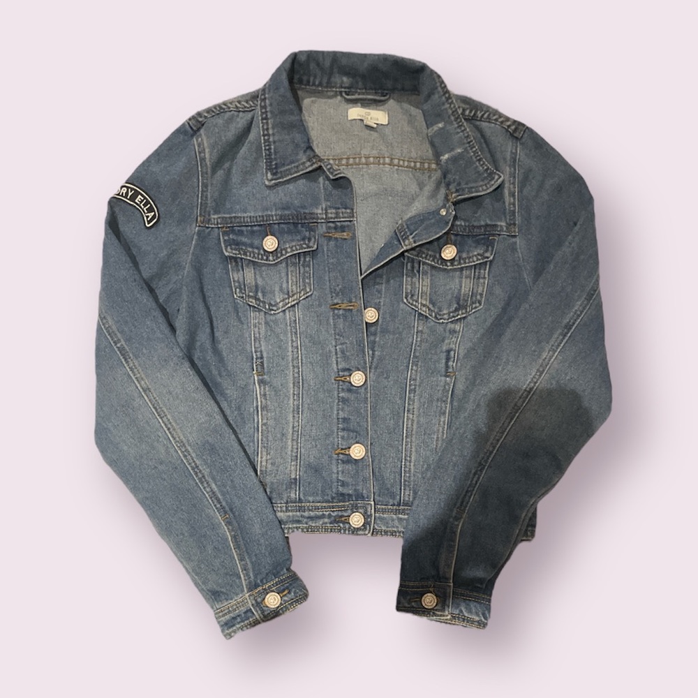 ivory ella denim jacket